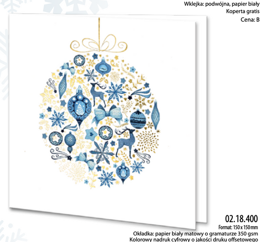 Biało Niebieska Bombka