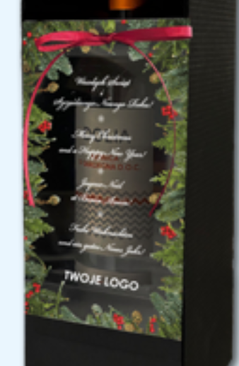 Świąteczna Kartka ze Wstążką